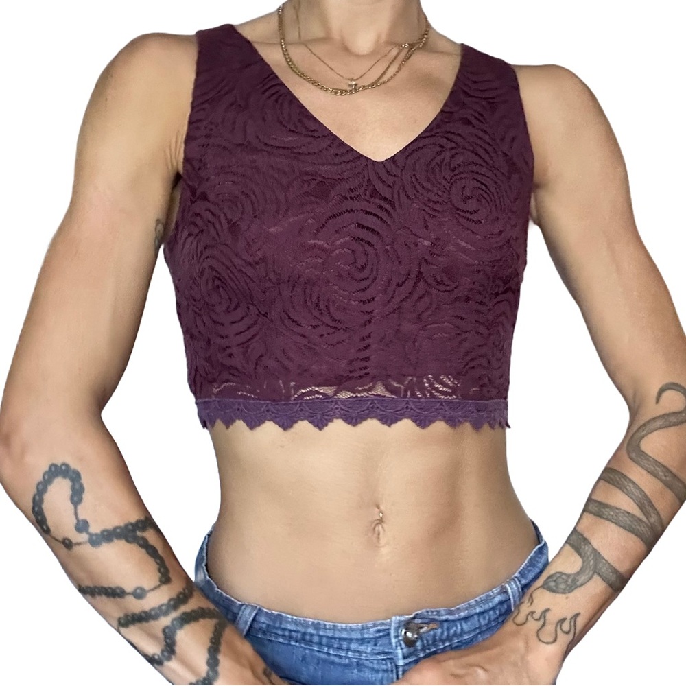 Lush Lace Vest Crop Top